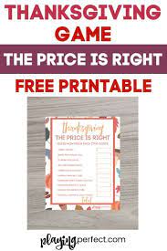 Tom the turkey right left thanksgiving game. Thanksgiving Game Free Printable The Price Is Right Playing Perfect Thanksgiving Games Free Thanksgiving Games Free Thanksgiving Printables