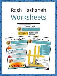 Rosh Hashanah Facts Information Worksheets For Kids