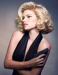 Adding volume and length to a look that could have come right off of a classic bond girl. Bond Girls By Danielle Keasling Bangstyle Bond Girl Hair Short Hair Styles Honey Blonde