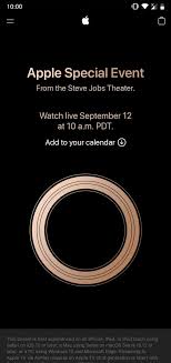 The company is expected to unveil some new hardware how to watch. Ishan Agarwal On Twitter Omg Here It Is The Apple Event Fall Event For New Iphones Is On 12th Of September At The Steve Jobs Theater Apple Park Are You Excited For