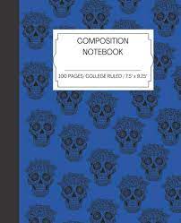 Rose Skull Composition Notebook : College Ruled for Students & Adults :  Love88, Myra: Amazon.sg: Books