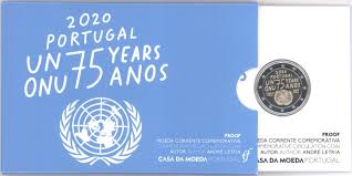 The 730th anniversary of the university of coimbra. 2 Euro Coincard Portugal 2020 United Nations Proof Eurofischer