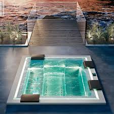 Badepool Zen 280x235 Mit Ghost System Und Beleuchtung Mini Pool Whirlpool Im Freien Whirlpool