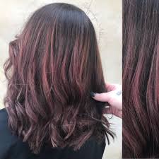 Follow My Instagram Unevneib Red Brown Hair Balayage Highlights Dark Hair Short Hair Wavy Straig Dark Hair With Highlights Balayage Hair Short Hair Balayage