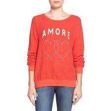 Wildfox Baggy Beach Jumper Amore Pullover 98 Liked On Polyvore Featuring Tops Sweaters Mari Crew Neck Pullover Sweater Pullover Red Pullover Sweater