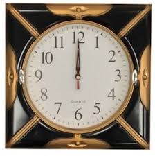 Accueil>décorations >horloges murale en bois>horloge murale carrée en bois. Horloges Murales Noirs Carres Pour La Maison Ebay
