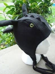 Cosplay Dragon Hat Black Horned Anime Kinder Pluschtier Karneval