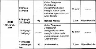 Penjadualan semula peperiksaan dibawah kpm. Sekolah Tun Fatimah Johor Bahru