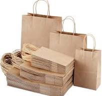 Wholesale Printing Recyclable Oem Brown Shopping Food Packaging Kraft Paper  Bags With Handles