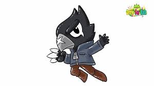 Please like, comment, and share!★learn. How To Draw And Coloring A Brawl Stars Crow Easy Step By Step For Kids