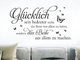 Wandtattoo Glucklich Sein Spruch Klebeheld De