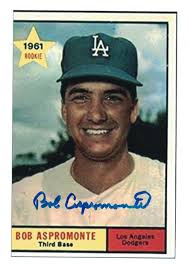 Bob Aspromonte Signed Autographed 4 x 6 Photo Los Angeles Dodgers Houston  Astros