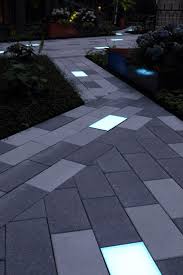 Courtyard Glow On Behance Pavement Design Garden Lighting Design Paving Design