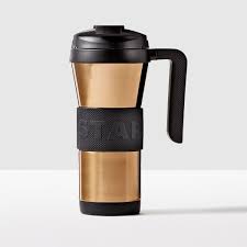 Stainless Steel Grip Tumbler With Handle Copper On The Road Of Tumblers This Is Our Sport Uti Starbucks Coffee Travel Mugs Starbucks Tumbler Starbucks Cups