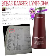 Kanser, çok sayıda basamağı olan bir hastalık sürecidir. Vivix Shaklee Kanser Limfoma Pengedar Shaklee Shah Alam
