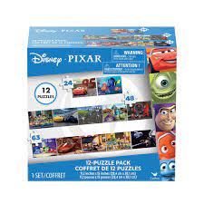 We're adding new taiwan brands. Disney Pixar Collection 12 Puzzle Pack Toy Story Monsters Inc Up Wall E And More Walmart Canada