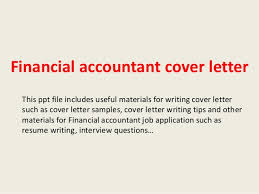 financial accountant cover letter