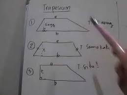 Gambar tersebut merupakan bangun trapesium sama kaki. Keliling Trapesium Sebarang Keliling Trapesium Sama Kaki Keliling Trapesium Siku Siku Youtube