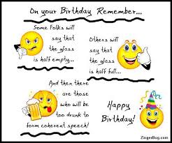 Some of them, i made up just for you to use at your 50th birthday celebration. Happy Birthday Glass Half Full Joke Glitter Graphic Greeting Comment Meme Or Gif Birthday Glass Birthday Happy Birthday
