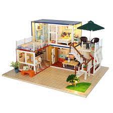 Hoomeda 13842z Container Home B With Music Cover Light Diy Dollhouse Kit 3d Japanese Style Mini Doll House Doll House Sims House Design