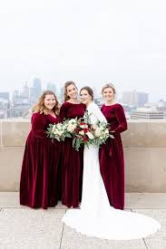 Pin By Jessica Mcalpin On Love The Moreheads In 2020 Velvet Bridesmaid Dresses Winter Bridesmaid Dresses Wine Bridesmaid Dresses