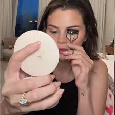 Selena Gomez Wears Engagement Ring In Rare Beauty Tutorial