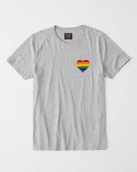 Abercrombie Fitch Pride Flip Sequin Tee Abercrombie