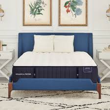 The mattress is made of memory foam. Stearns Foster Lux Estate 14 5 Inch Plush Innerspring Mattress Set Overstock 29330317