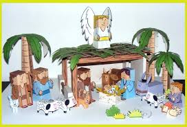 Shower Of Roses Bible Paper Toys Free Printable Paper Nativity Set Paper Toys Christmas Nativity Scene Nativity Set