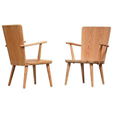 Goran Malmvall Pine Chairs Pair Made By Svenskt Fur Sweden 1940s From A Unique Collection Of Antique And Modern Armchairs At H Pine Chairs Chair Furniture