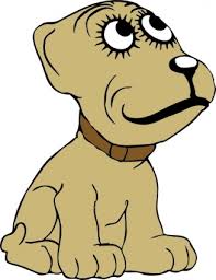 Hnědá americký pitbull teriér pes s rudýma očima, na sobě ostnatý obojek. Kresleny Pes Klipart Clipart Obrazky Zdarma Klipart