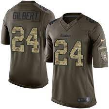 Youth Nike Pittsburgh Steelers 24 Justin Gilbert Elite Green Salute To Service Nfl Jersey