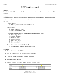 Rna and protein synthesis answer key. High School Protein Synthesis Worksheet Answer Key