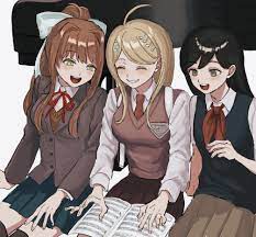 Monika (Doki doki Literature club) :: Akamatsu Kaede :: Danganronpa (VN) ::  Doki doki Literature club :: Mari (Omori) :: Foreign VN (Зарубежные VN) ::  Omori :: Визуальные новеллы :: crossover ::