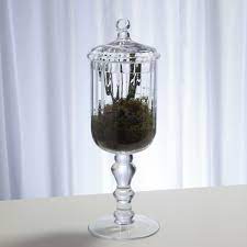 Each jar is made of clear glass and features a different size and a unique design that includes a spacious interior and a handled lid. Global Views Apothecary Clear 16 Glass Apothecary Jar Wayfair