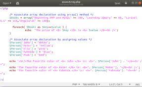 Associative arrays are very similar to numeric arrays except that instead of the keys being numbers, the keys are simply another value of some kind. Php Arrays Tutorial Linux Hint
