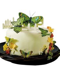 These videos are a fun mix of food, technique and artist flare. Hand Painted Garden Green Butterfly Cake Decoration Hansonellis Com