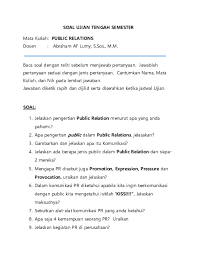 Check spelling or type a new query. Doc Soal Ujian Tengah Semester Syadinda Putri Academia Edu