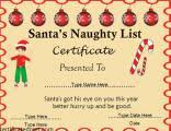 It's a great way to make someone's eyes widen with delight this christmas. Naughty Or Nice Certificates Free Printable Certificates Certificatestreet Com