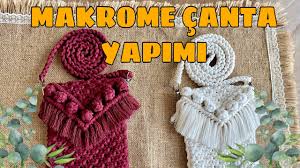 Makrome Telefon Cantasi Yapimi Diy Youtube Boncuklu Cantalar Tig Motifleri Orgu