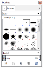 How To Create A One Pixel Pencil Brush In Gimp Graphic Design Stack Exchange
