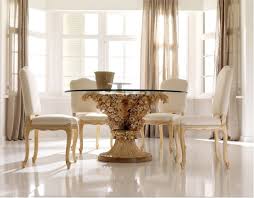 Luxury dining tables luxury dining room dining table design glass dining table round the artistico dining table is sleek and stylish with a beautifully curved pedestal base. 55 Glass Top Dining Tables With Original Bases Digsdigs