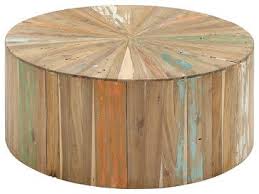 Artistic And Lovely Natural Reclaimed Wood Coffee Table Contemporary Coffee Tables By Wildor Circular Coffee Table Drum Coffee Table Rustic Coffee Tables