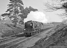 Wc Pacific 34012 Launceston Descends Hinton Bank At Speed With A Heavy Weymouth Express On 6th March 1965 Abandoned Train Steam Railway British Rail