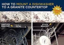 The ezdishwasher eliminates dishwasher anchoring problems and can accommodate virtually any. Dishwasher Under Granite Countertop Online Shopping