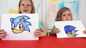 How To Draw Sonic The Hedgehog Kids Drawing Challenge Drawing For Kids Drawing Challenge How To Draw Sonic