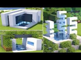 как построить дом в майнкрафте в стиле хай тек 3 Fontana Haj Tek Takogo Vy Eshe Ne Videli Youtube Doma Minecraft Osobnyak Majnkraft Chertezhi Minecraft