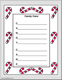 This printable is a beautiful way to share the poem about jesus with others. Candy Canes Acrostic Form I Abcteach Com Abcteach