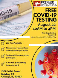 Where can i get tested? Free Covid 19 Testing On August 22 Premier Urgent Care Chicago