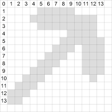 Diy Picareta De Diamante Minecraft Molde Para Pintura Escala De Desenho 4cmx4cm Minecraft Diamond Pickaxe Minecraft Molde Para Pintura Picareta Minecraft